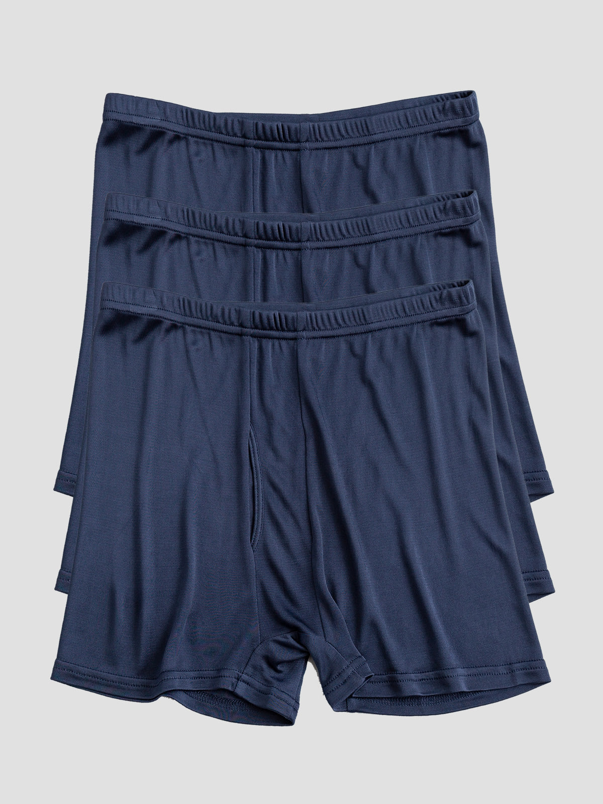 [Dark Blue] SilkSilky Silk Knitted Mens Underwear 003