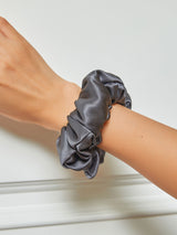 [Dark Gray] SilkSilky  Scrunchie 001