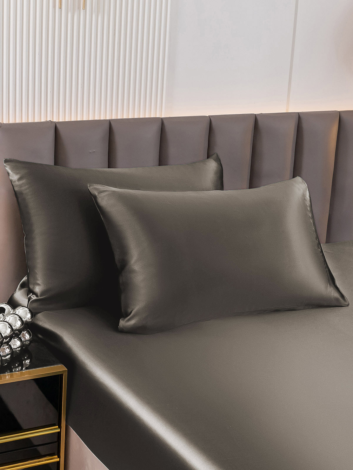 [Dark Gray] SilkSilky 30Momme Pure Silk Pillowcase 003