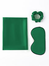 [Dark Green] SilkSilky 19Momme Pure Silk Pillowcase Set 003
