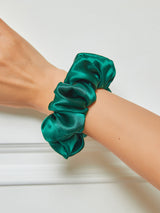 [Dark Green] SilkSilky  Scrunchie 001
