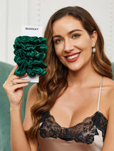 [Dark Green] SilkSilky  Scrunchie 002