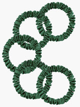 [Dark Green] SilkSilky  Scrunchie 003