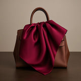 [Dark Red] SilkSilky  Scarf 006