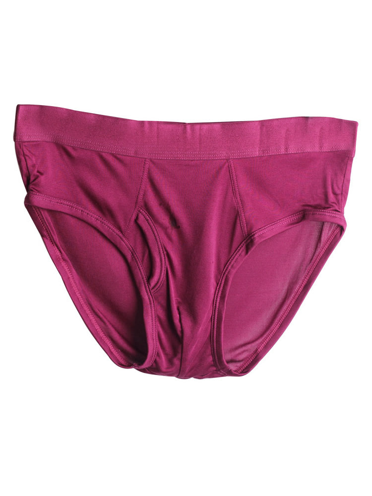 [Dark Red] SilkSilky Silk Knitted Mens Underwear 005