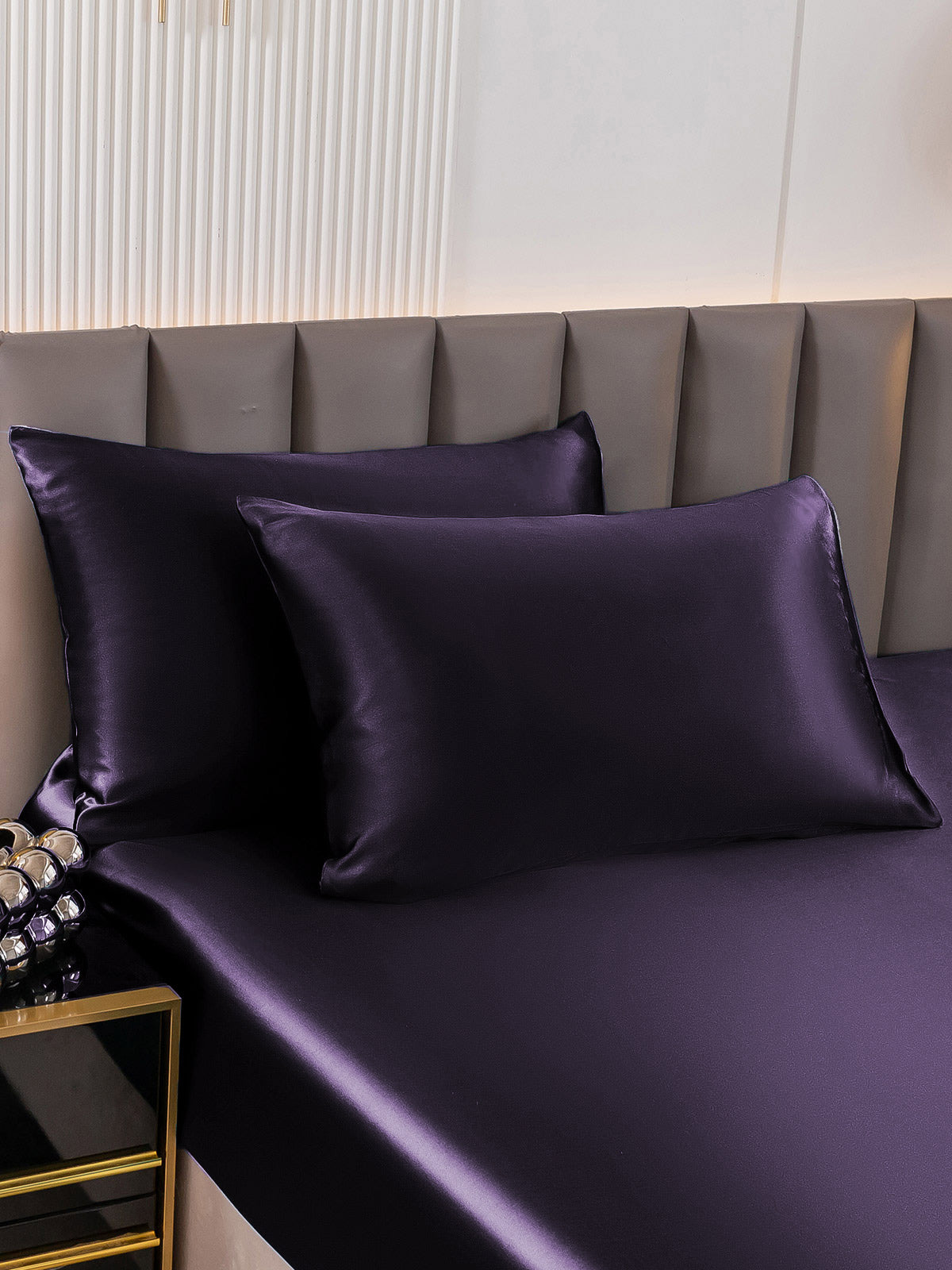 [Deep Purple] SilkSilky 30Momme Pure Silk Pillowcase 003