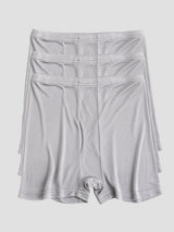 [Gray] SilkSilky  100% Silk Jersey Men's Underwear 002