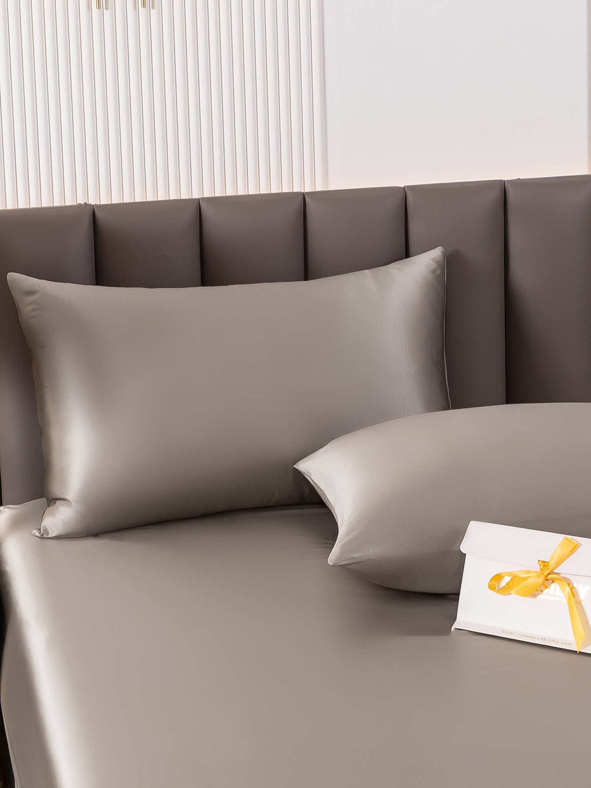 [Gray] SilkSilky 19Momme Pure Silk Pillowcase 003