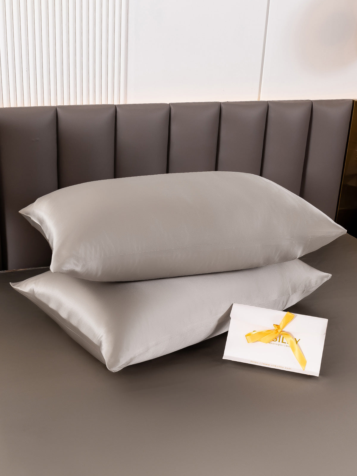 [Gray] SilkSilky 19Momme Pure Silk Pillowcase 004
