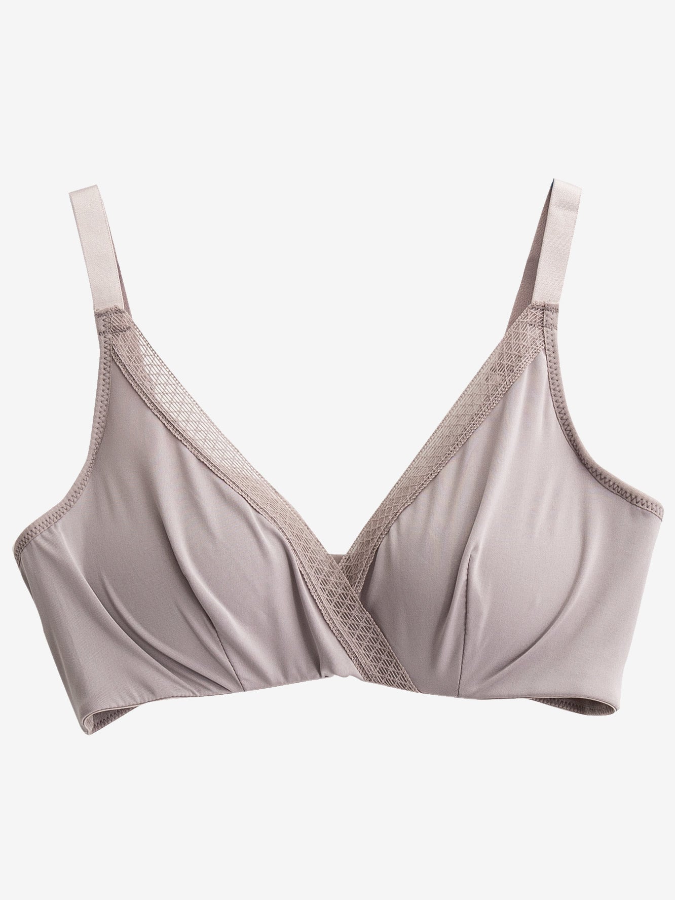 [Gray] SilkSilky Silk Knitted Bra 004