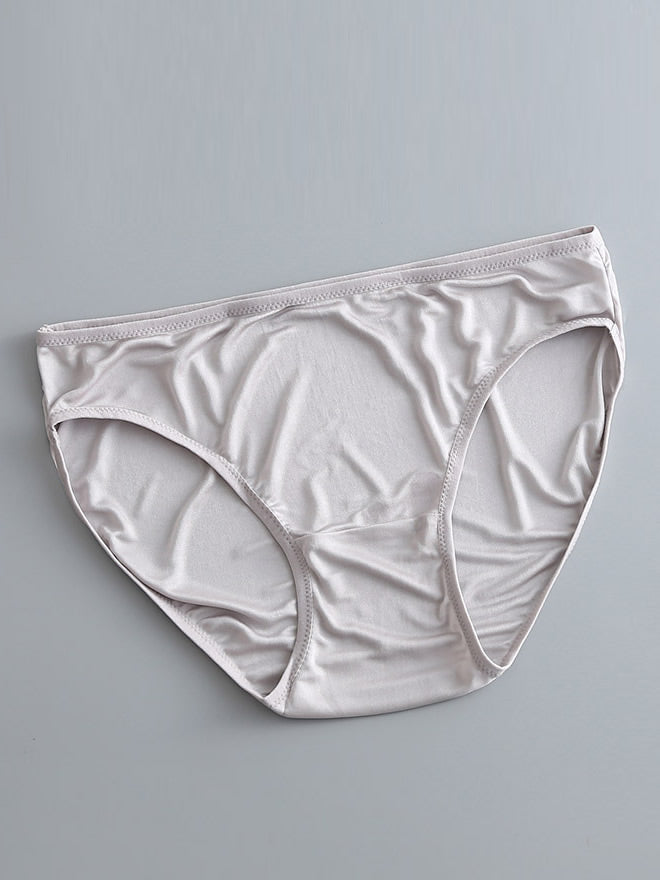 [Gray] SilkSilky Silk Knitted Panty 005