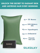 [Grayish Green] SilkSilky  30Momme Pillowcase 002