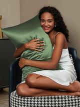 [Grayish Green] SilkSilky  30Momme Pillowcase 002