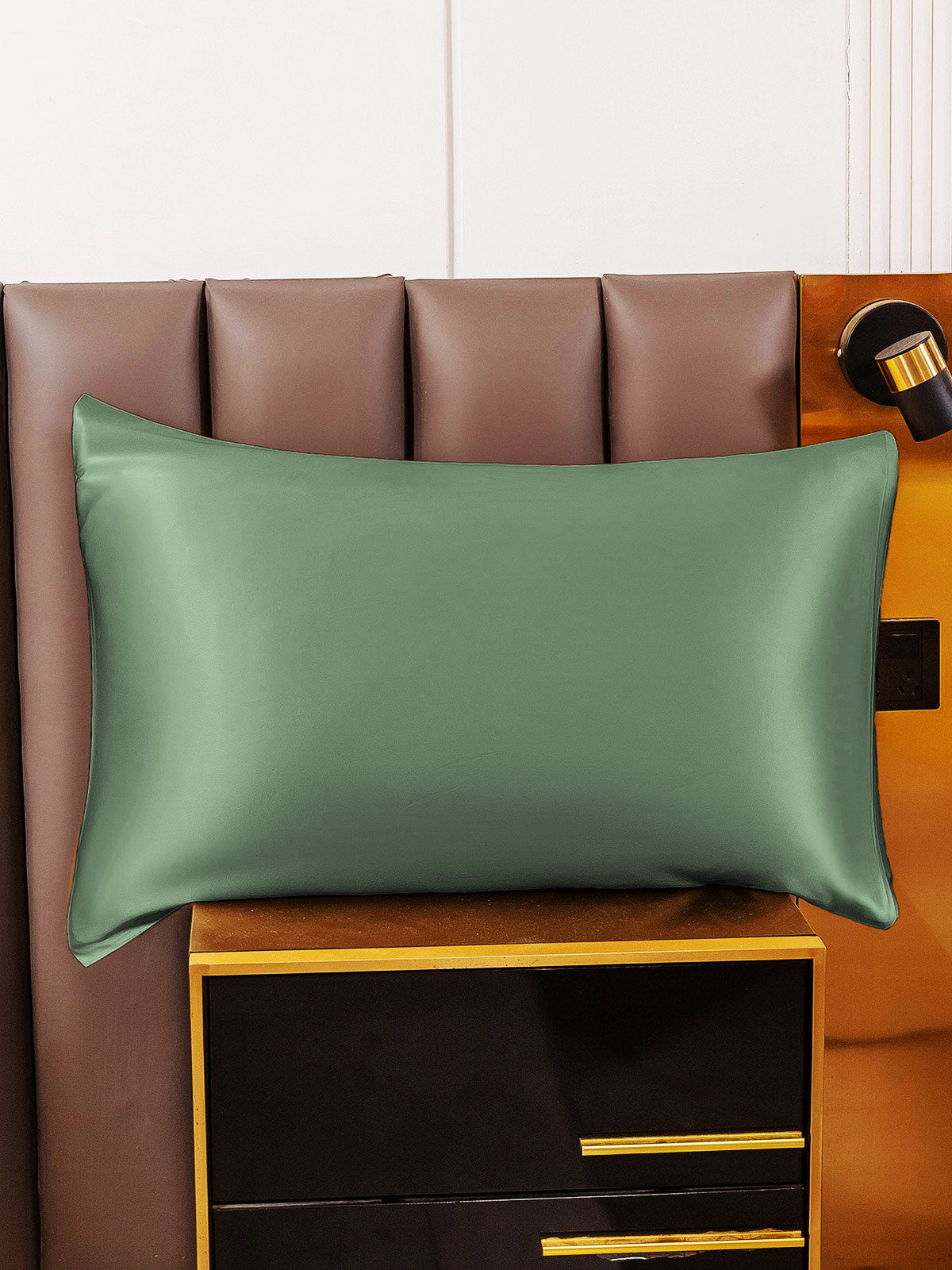 [Grayish Green] SilkSilky 30Momme Pure Silk Pillowcase 001