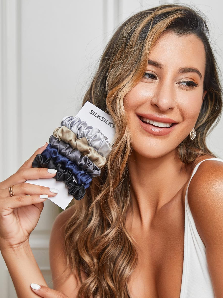 [Group2] SilkSilky 19Momme Pure Silk Scrunchie 001