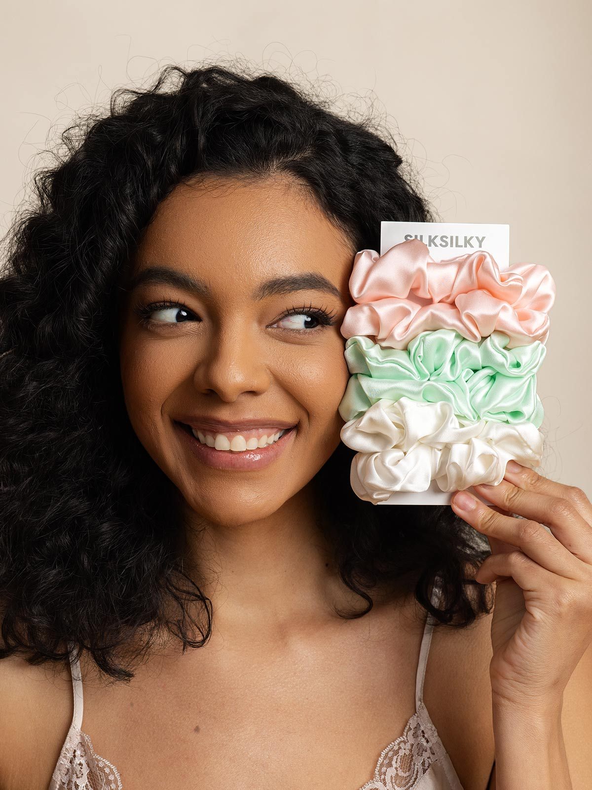 [Group2] SilkSilky Pure Silk Scrunchie 004