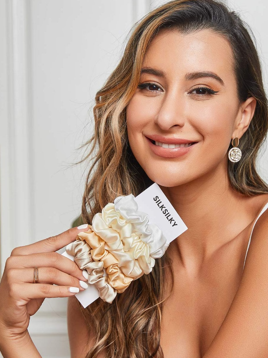 [Group3] SilkSilky 19Momme Pure Silk Scrunchie 001