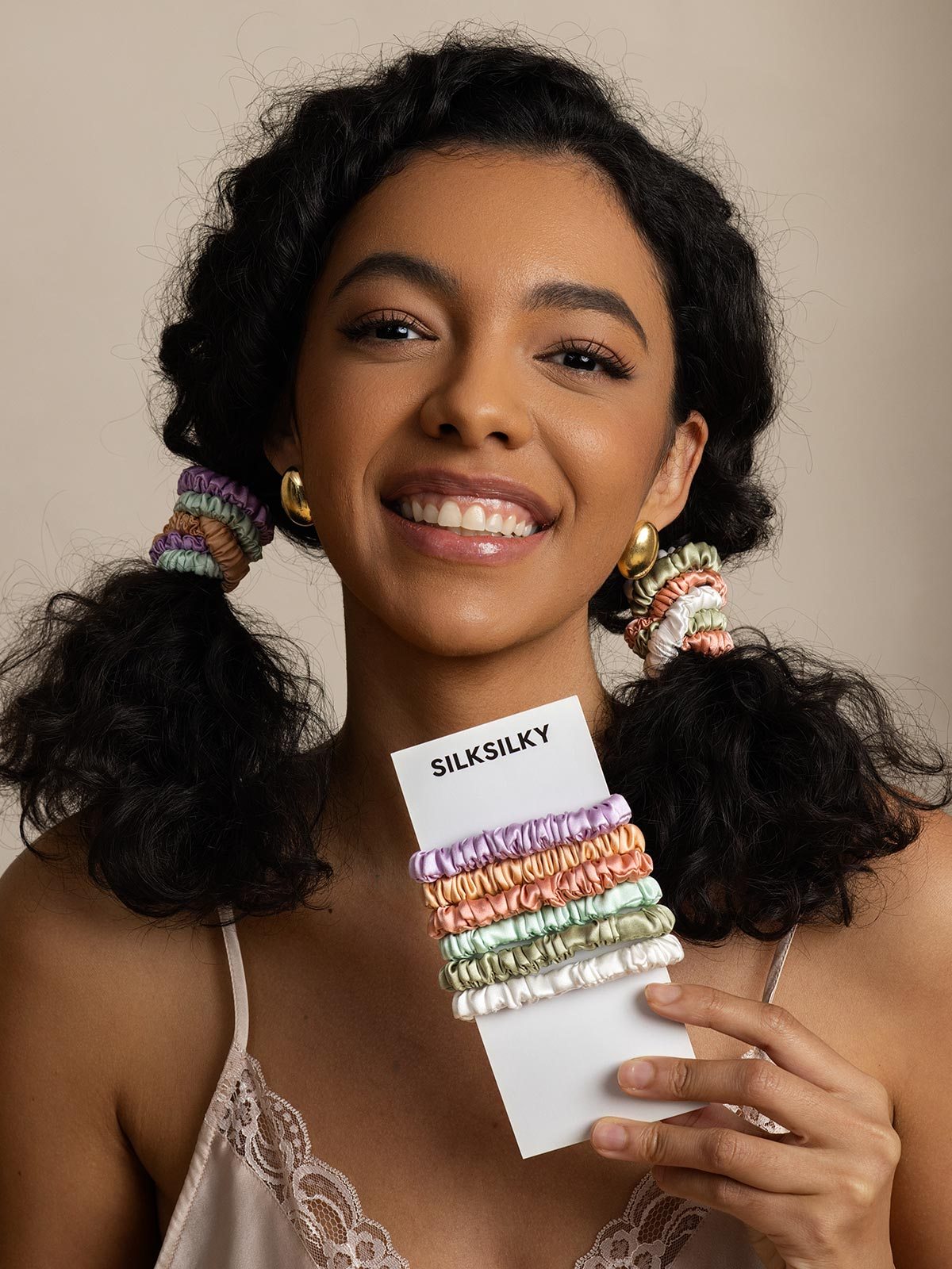 [Group3] SilkSilky Pure Silk Scrunchie 001