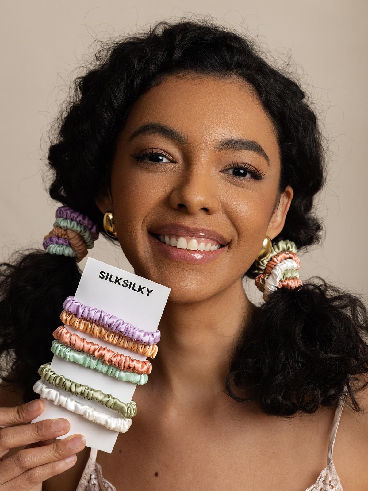 [Group3] SilkSilky Pure Silk Scrunchie 002