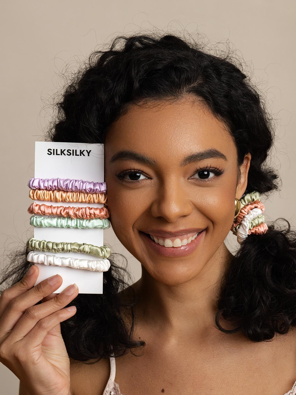 [Group3] SilkSilky Pure Silk Scrunchie 004