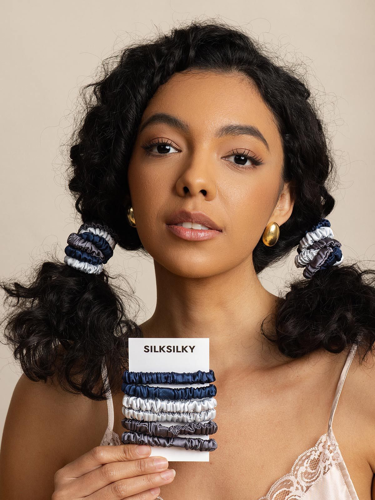 [Group4] SilkSilky Pure Silk Scrunchie 003