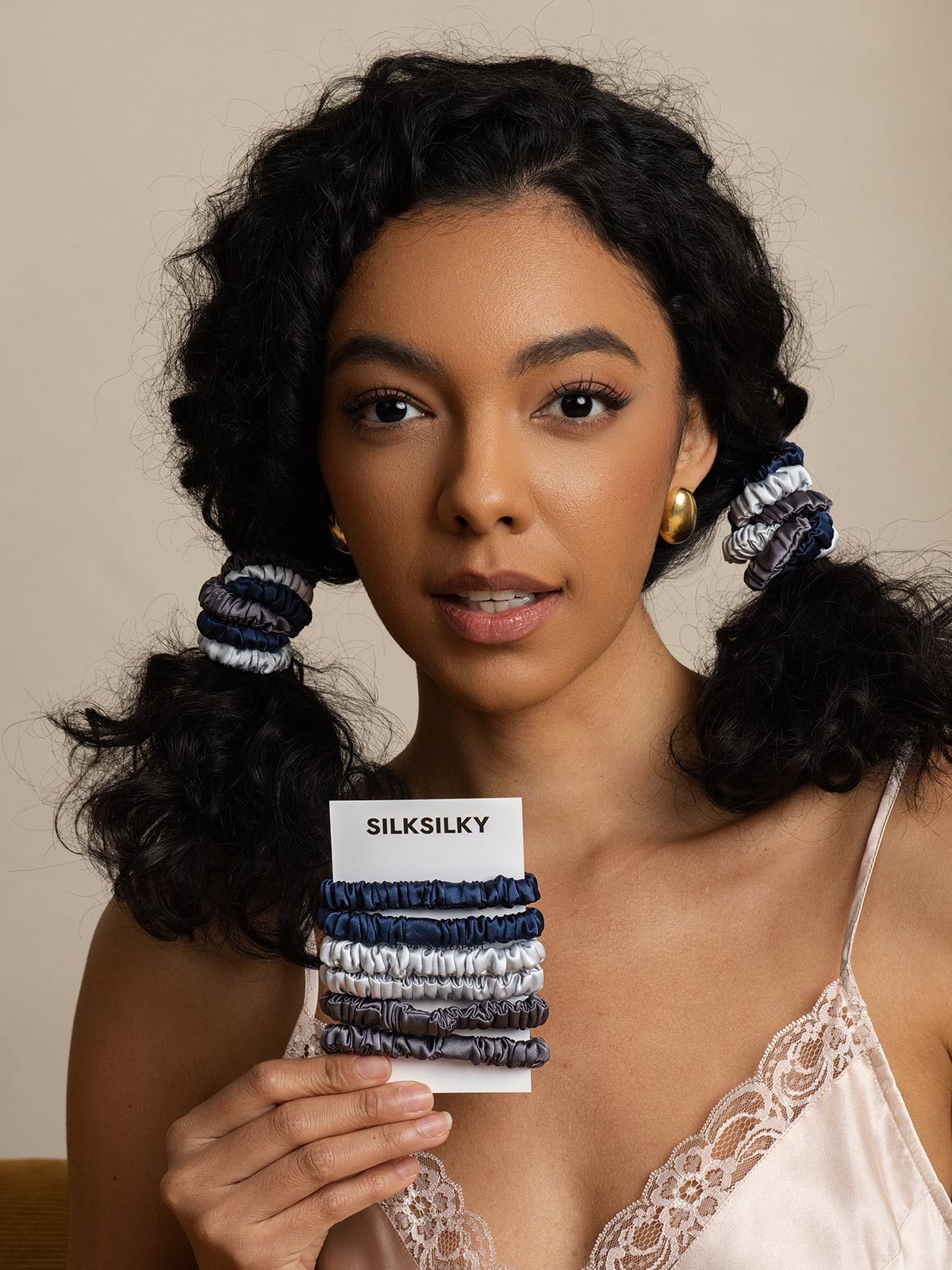 [Group4] SilkSilky Pure Silk Scrunchie 004