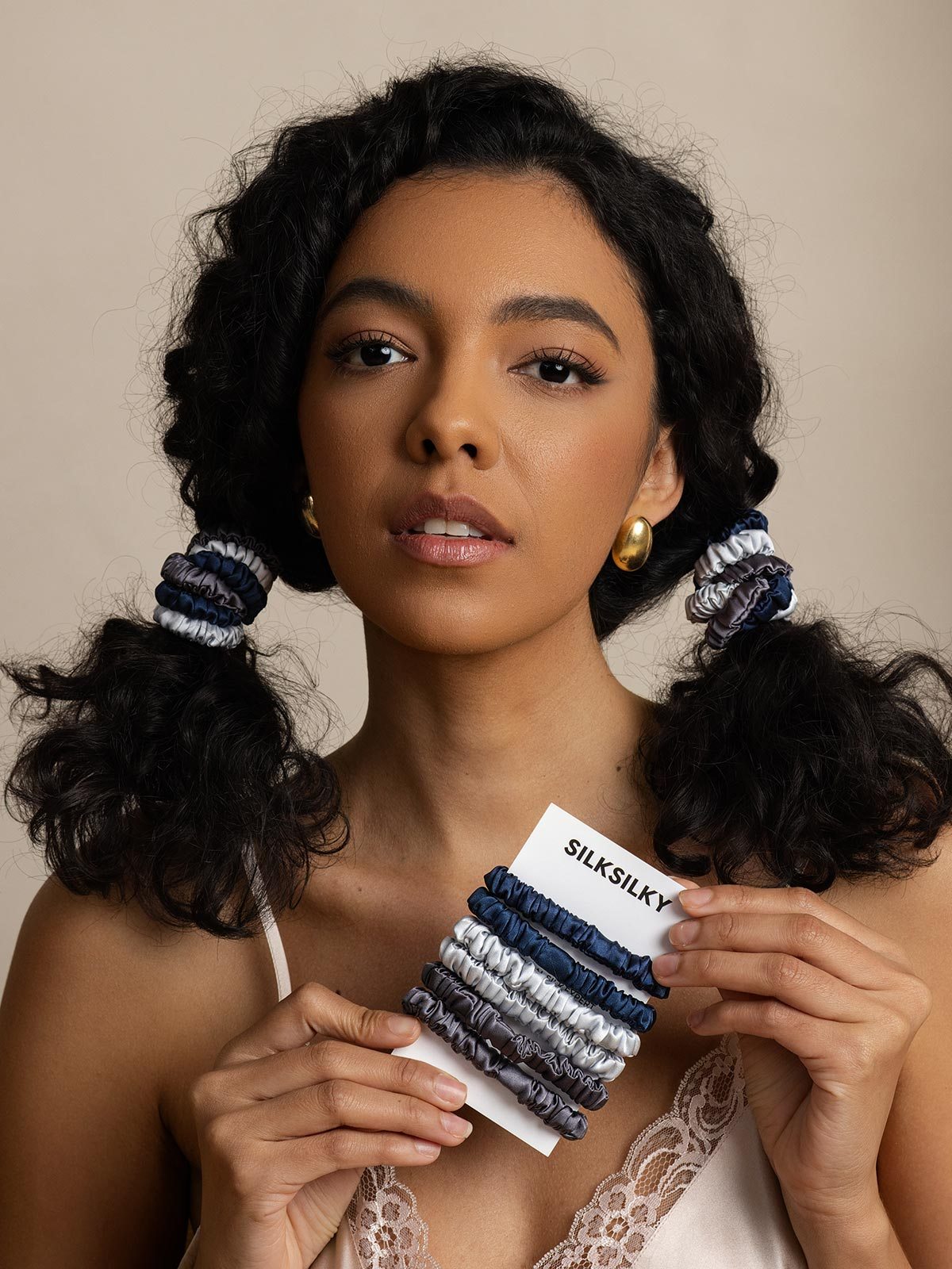 [Group4] SilkSilky Pure Silk Scrunchie 005