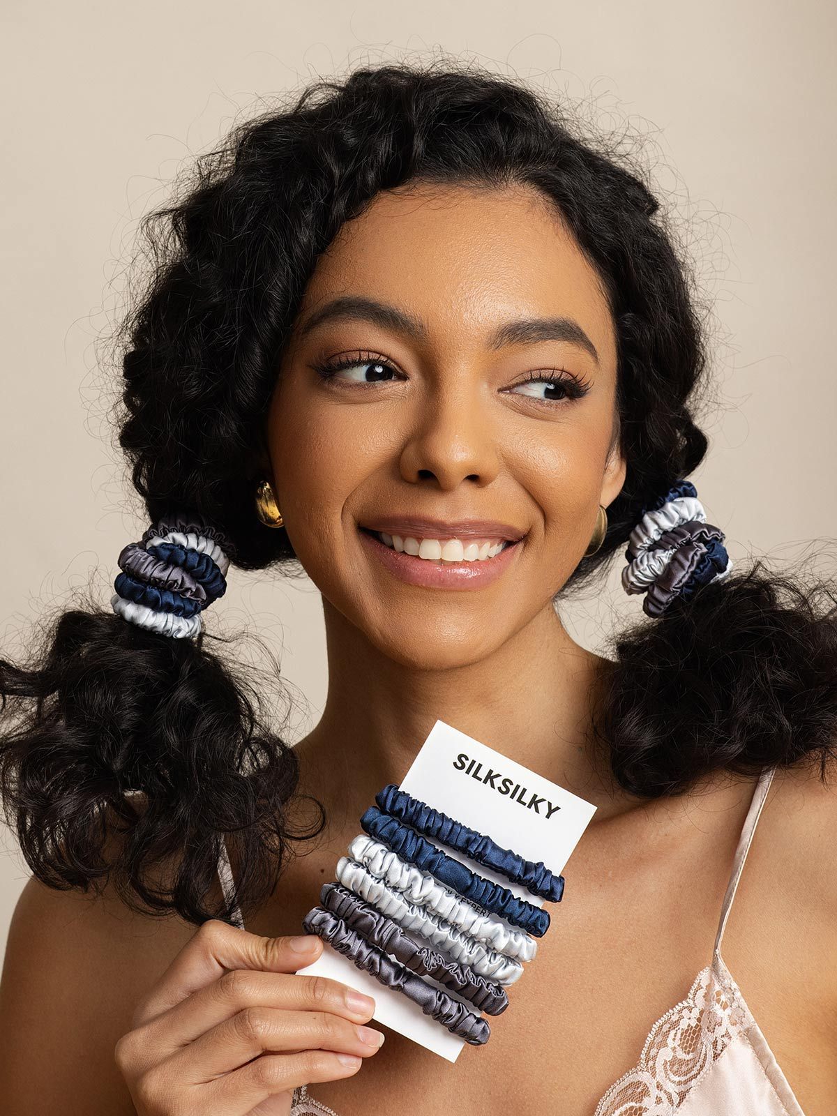 [Group4] SilkSilky Pure Silk Scrunchie 006