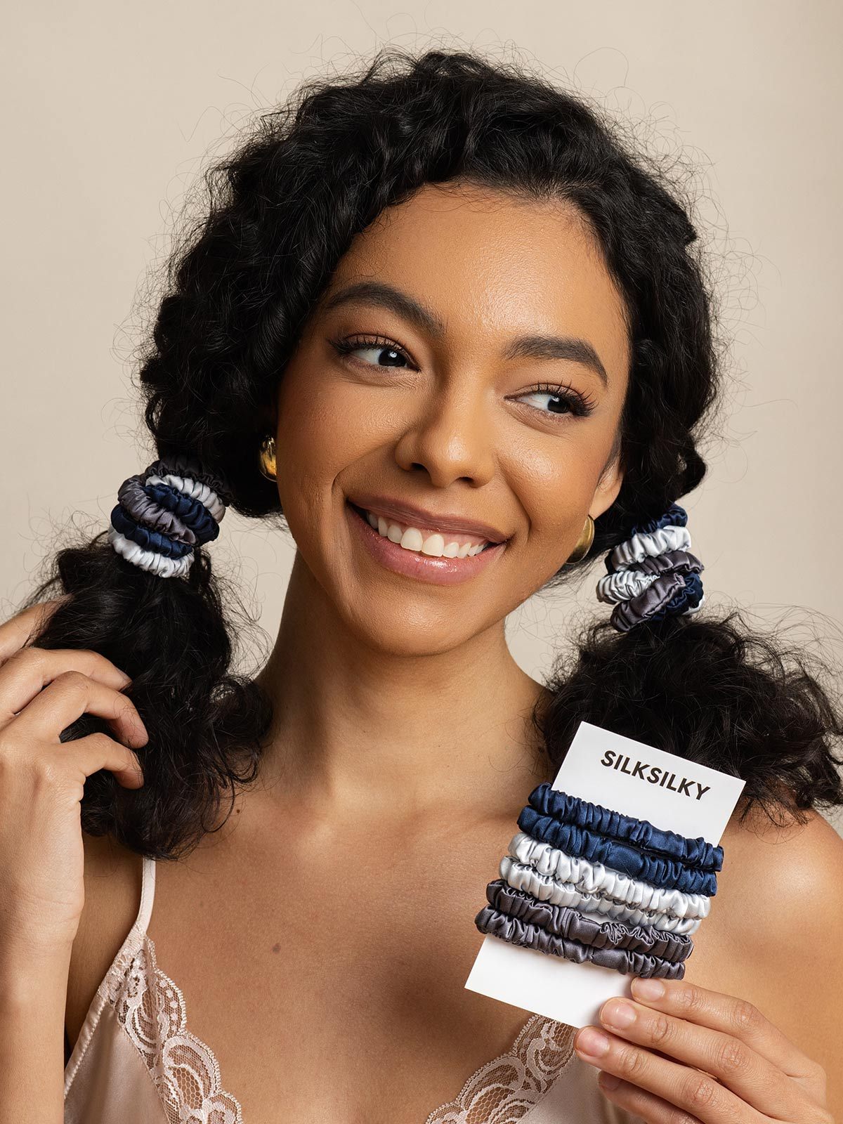 [Group4] SilkSilky Pure Silk Scrunchie 007