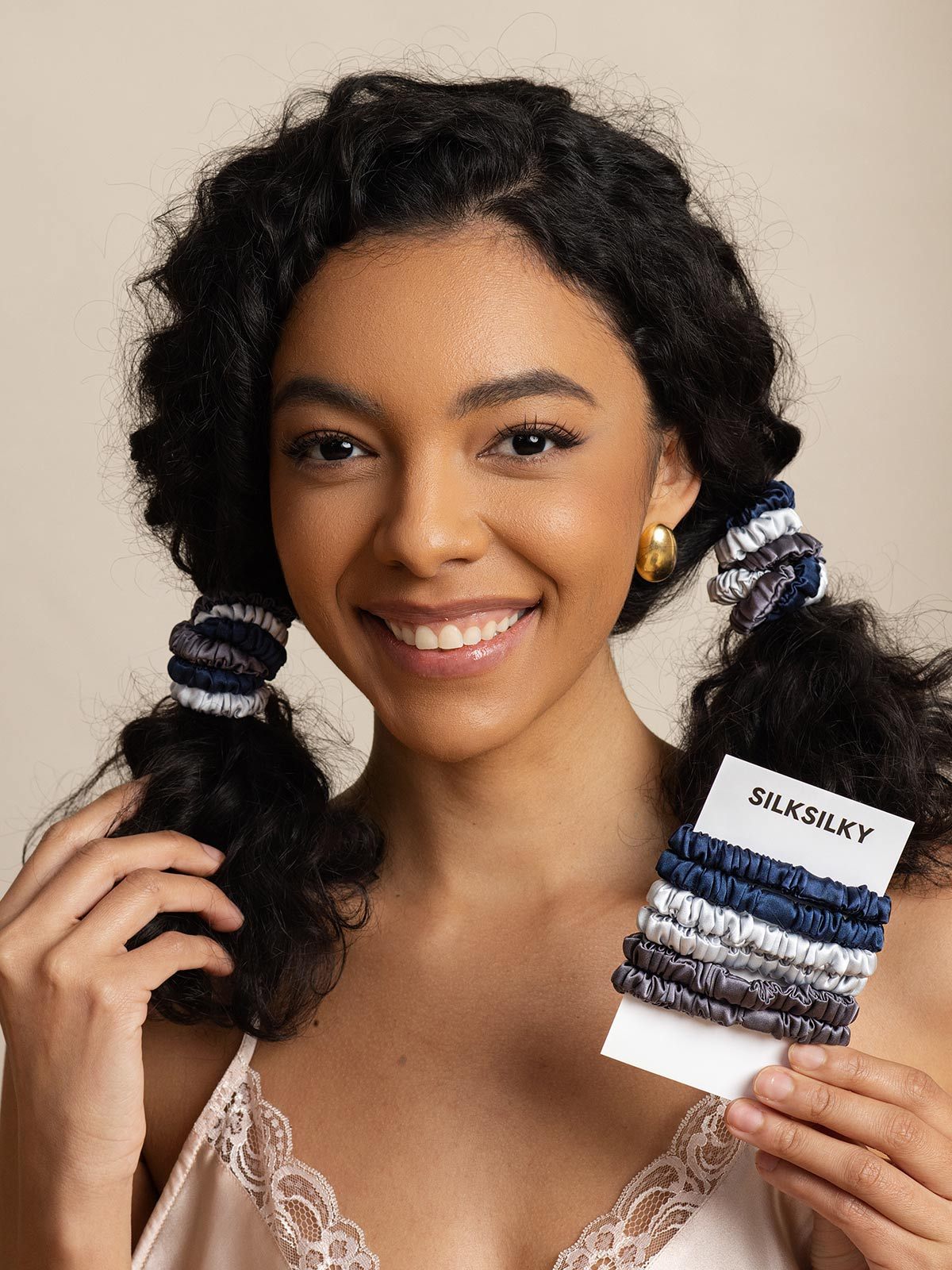 [Group4] SilkSilky Pure Silk Scrunchie 008