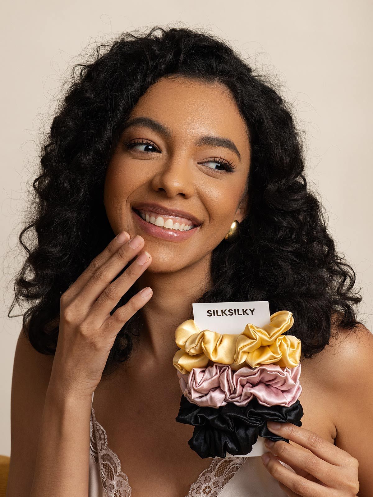 [Group] SilkSilky Pure Silk Scrunchie 002