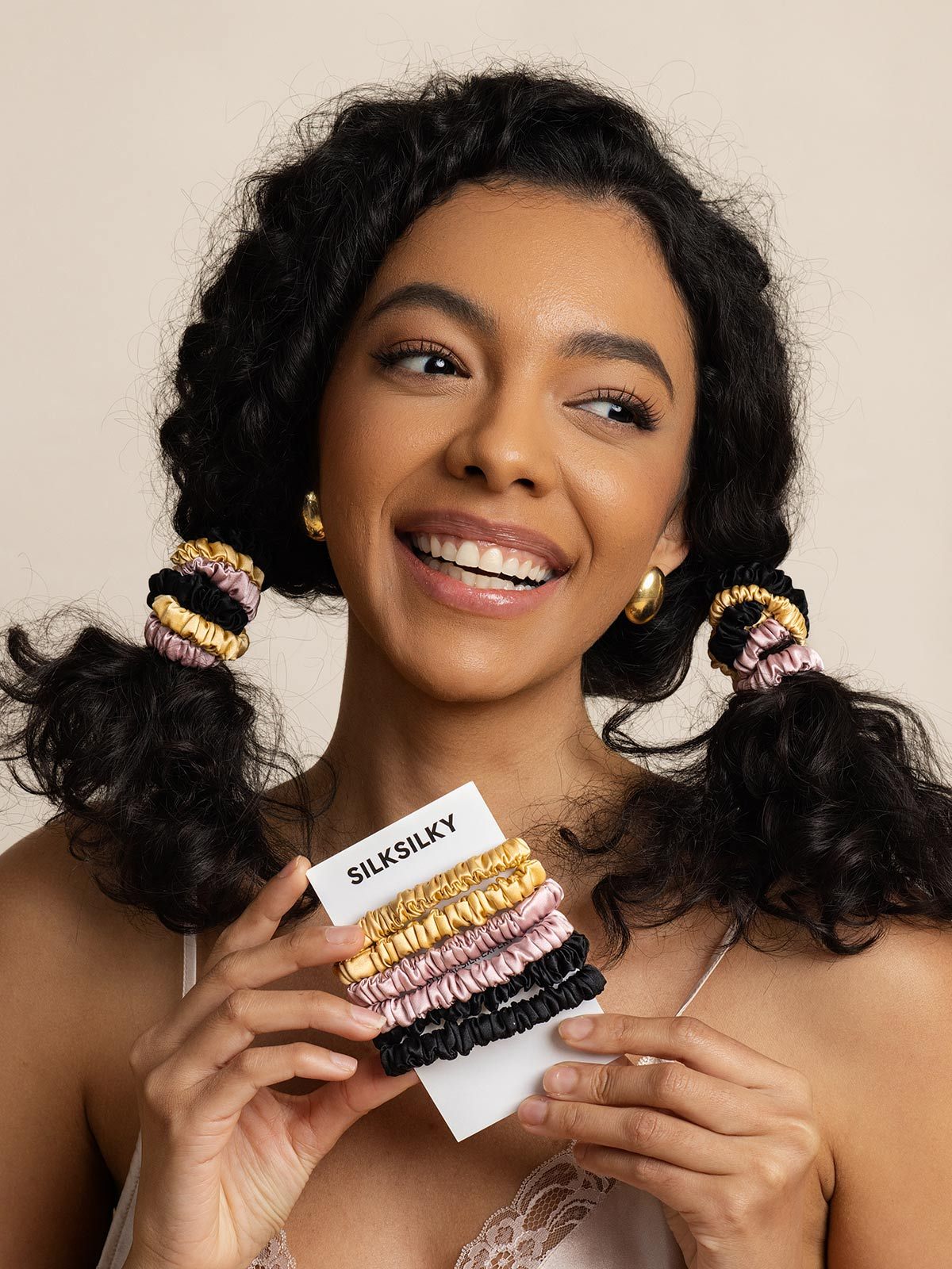 [Group] SilkSilky Pure Silk Scrunchie 003