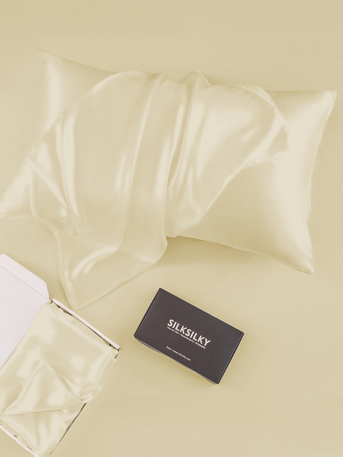 [Ivory] SilkSilky 30Momme Pure Silk Pillowcase 005