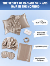 [Khaki] SilkSilky  19Momme Pillowcase Sets 002