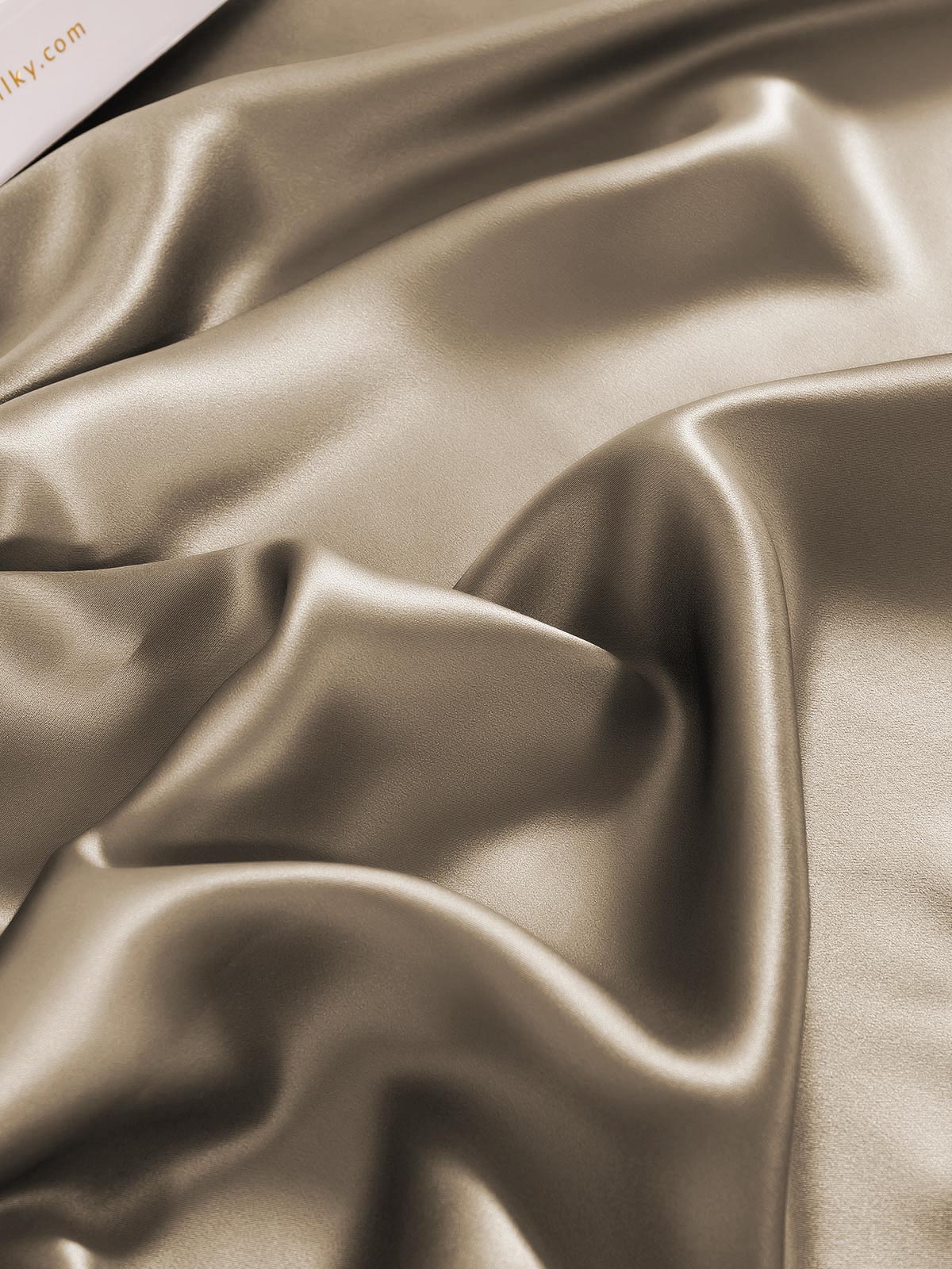 [Khaki] SilkSilky 19Momme Pure Silk Bedding Set 006