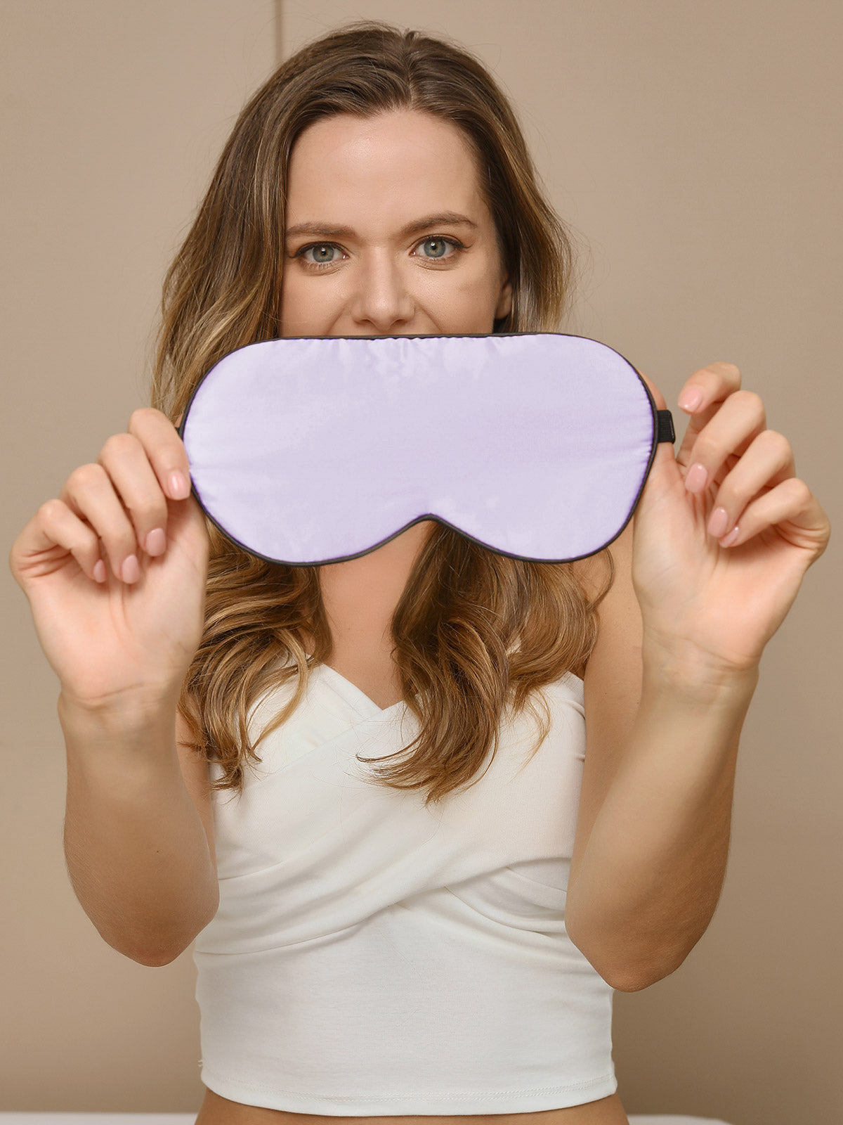 [Lavender] SilkSilky  19Momme Pure Silk Eye Mask 004