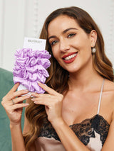 [Lavender] SilkSilky  Scrunchie 001