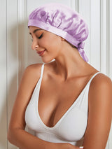 [Lavender] SilkSilky  Sleep Cap 001