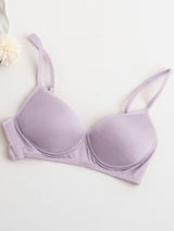 [Lavender] SilkSilky  Silk Jersey Bra 005