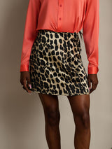 [Leopard] SilkSilky  Pure Silk Wrap Skirt 003,
