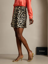 [Leopard] SilkSilky  Pure Silk Wrap Skirt 005,