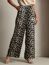 [Leopard] SilkSilky  Pure Silk Womens Pants 003,