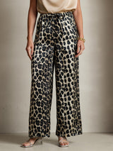 [Leopard] SilkSilky  Pure Silk Womens Pants 006,