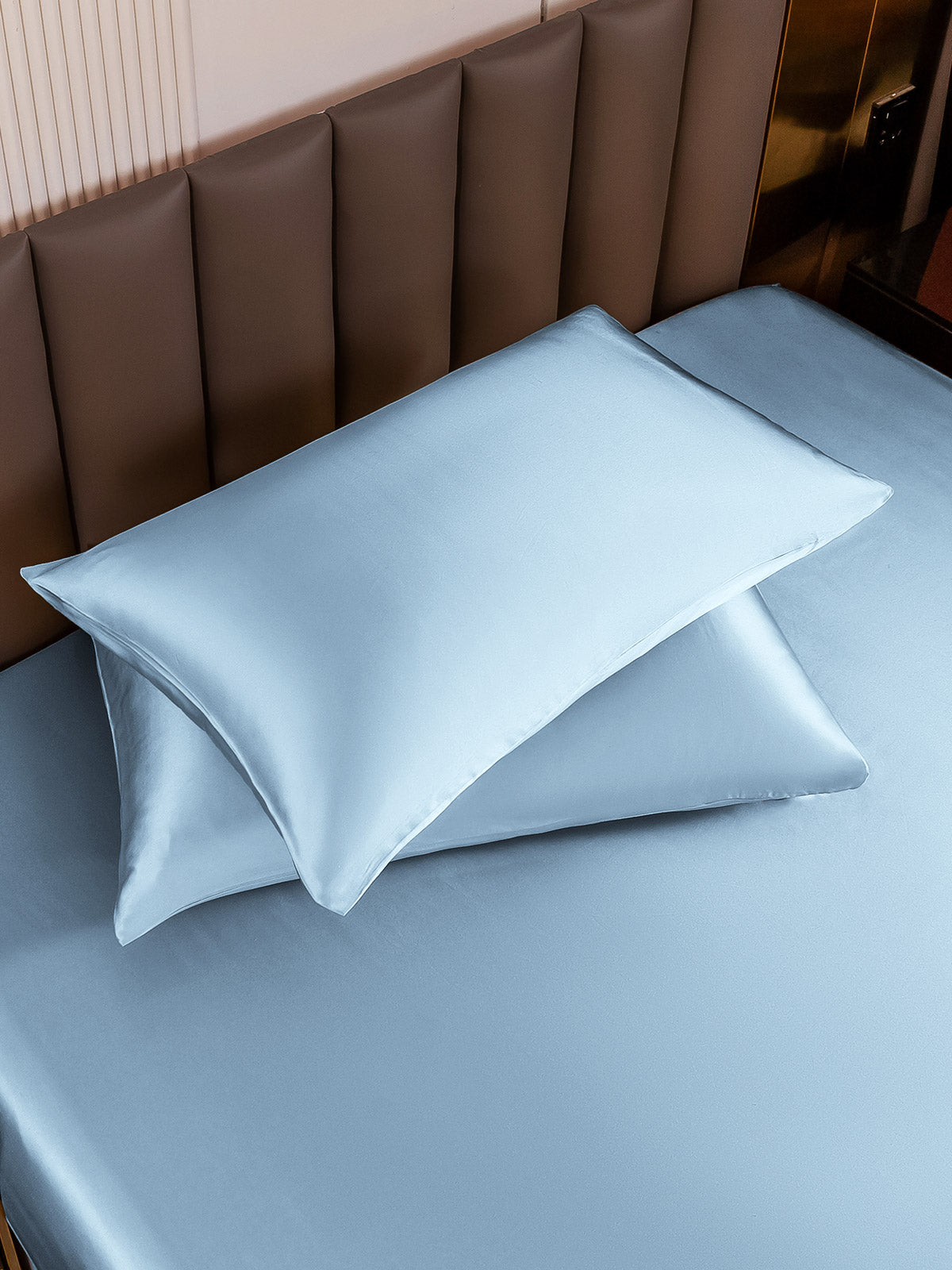 [Light Blue] SilkSilky 19Momme Pure Silk Pillowcase 004