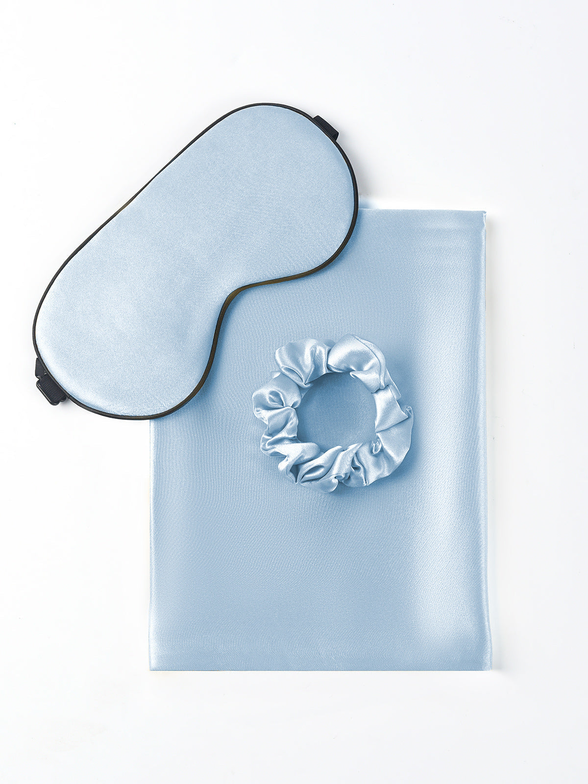 [Light Blue] SilkSilky 19Momme Pure Silk Pillowcase Set 001