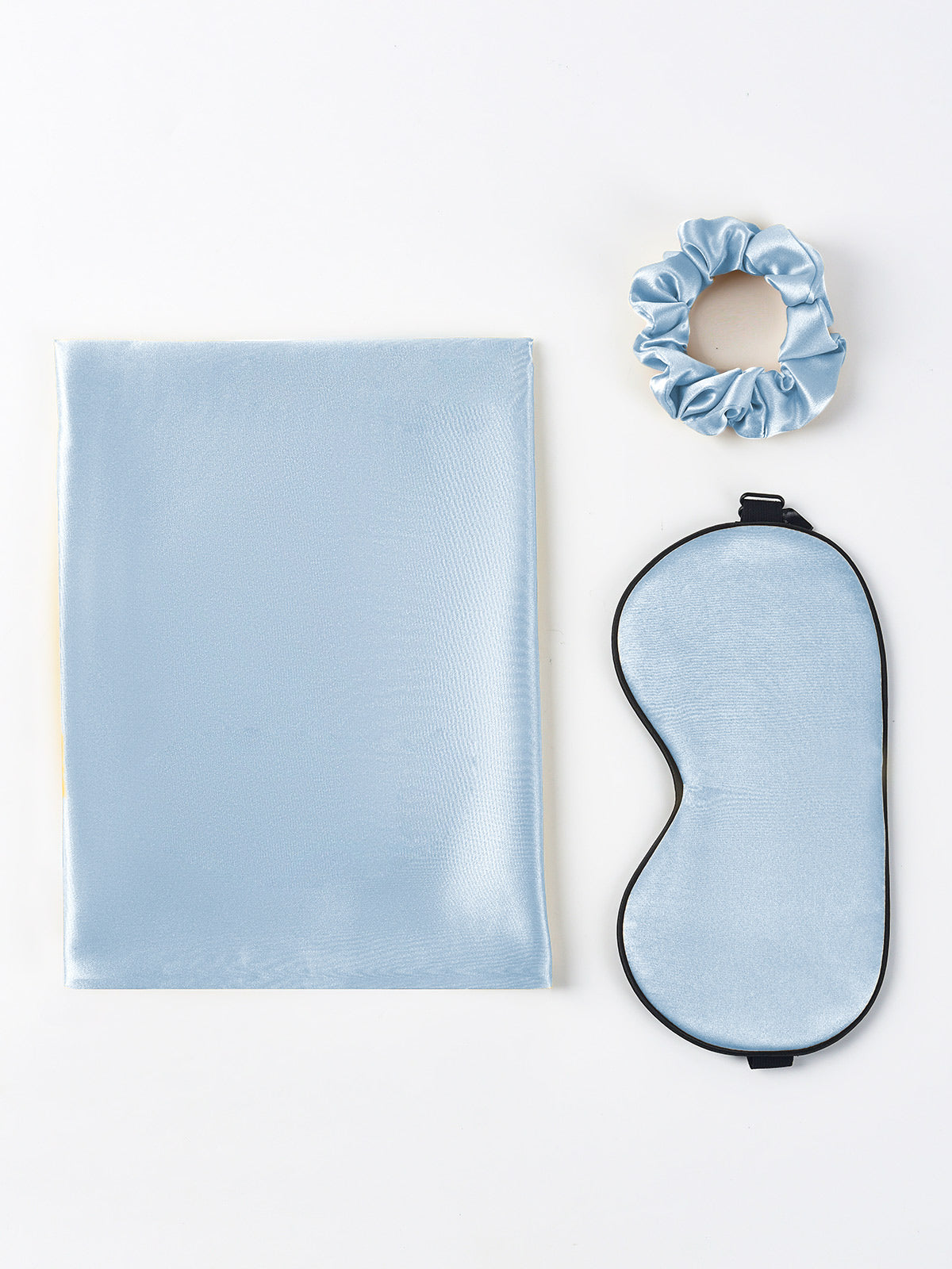 [Light Blue] SilkSilky 19Momme Pure Silk Pillowcase Set 005