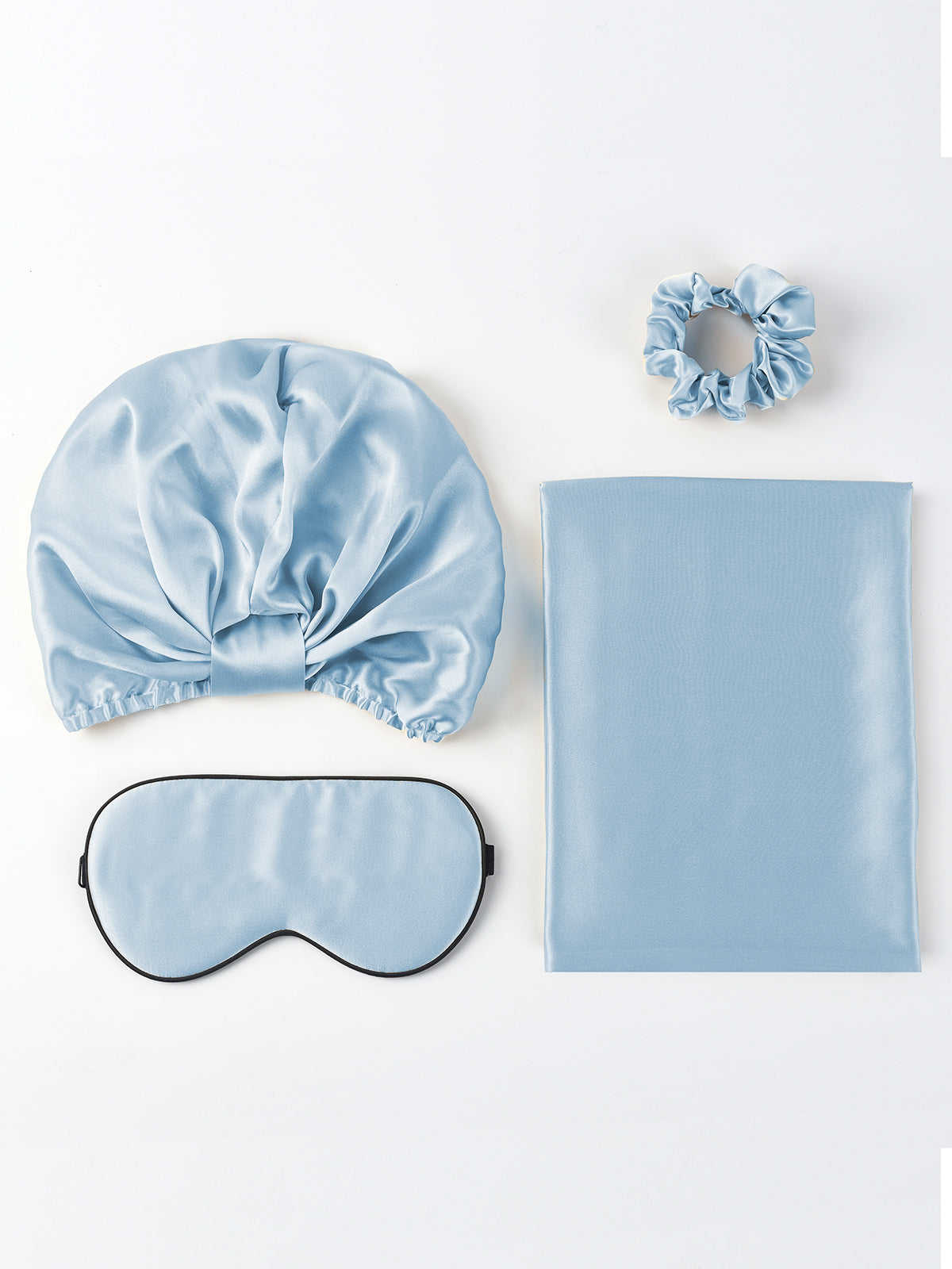 [Light Blue] SilkSilky 19Momme Pure Silk Pillowcase Set 005