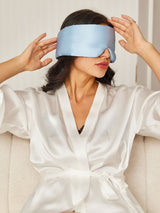 [Light Blue] SilkSilky  Eye Mask 002
