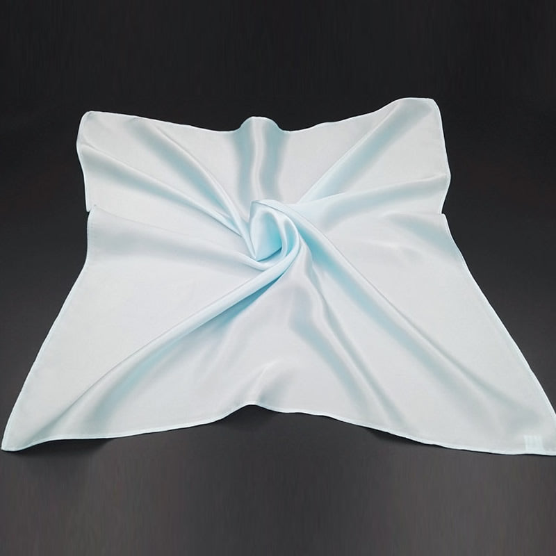 [Light Blue] SilkSilky Pure Silk Scarf 005