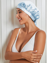 [Light Blue] SilkSilky  Sleep Cap 005
